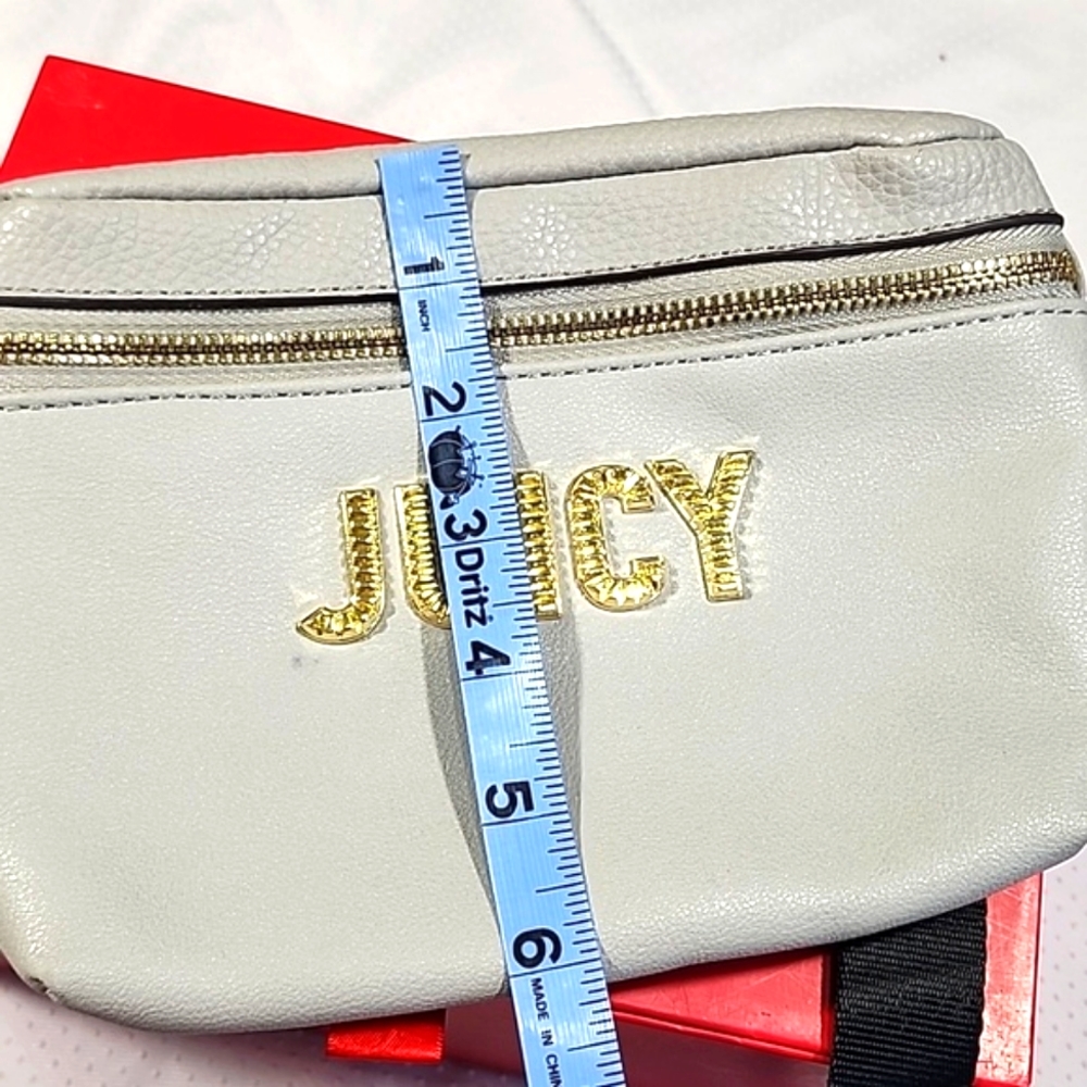 Juicy Couture BLANK CHECK Pebbled Belt Bag Fanny Pack - Picture 13 of 14